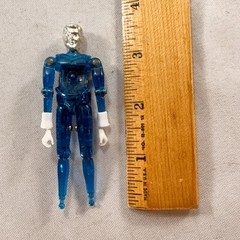 Blue Time Traveler Micronauts 1976 Mego Figure – Missing Chest Piece and Feet