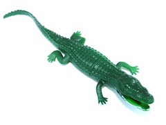 Beautifully Detailed Realistic 11″ Green Alligator Plastic PVC Toy Figure