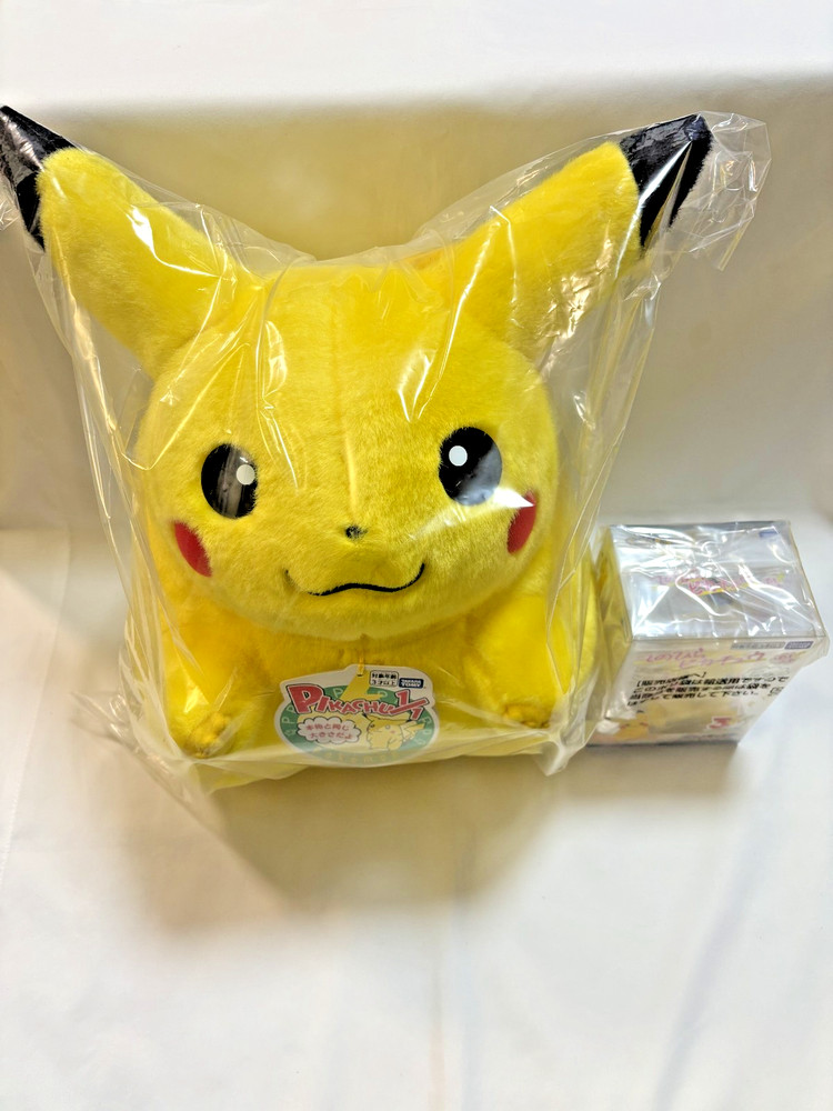 Set of 2 Pokemon 30th Anniversary Welcome Back! Pikachu Plush 1/1 w/ mini