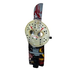 Jason Voorhies Mask & Machete Set Costume Accessory Kit Friday the 13th