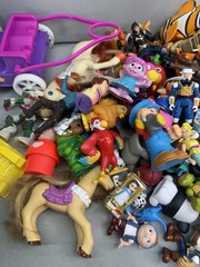 Mixed Toy Figures Lot 4 Lbs 14 Oz Barbie Little Tikes Animals Disney & More