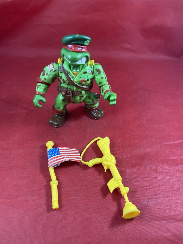 Green Beret Raph Teenage Mutant Ninja Turtles 1991 Playmates TMNT