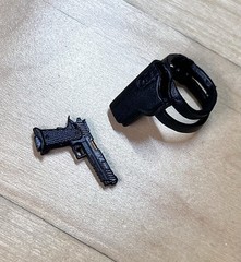 John wick TTI 2011，6 inch action figures weapon，1/12 accessy with gun holste