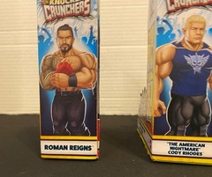 WWE Knuckle Crunchers Series 5 Cody RHODES Roman Reigns 4 Inch Action Figure Set