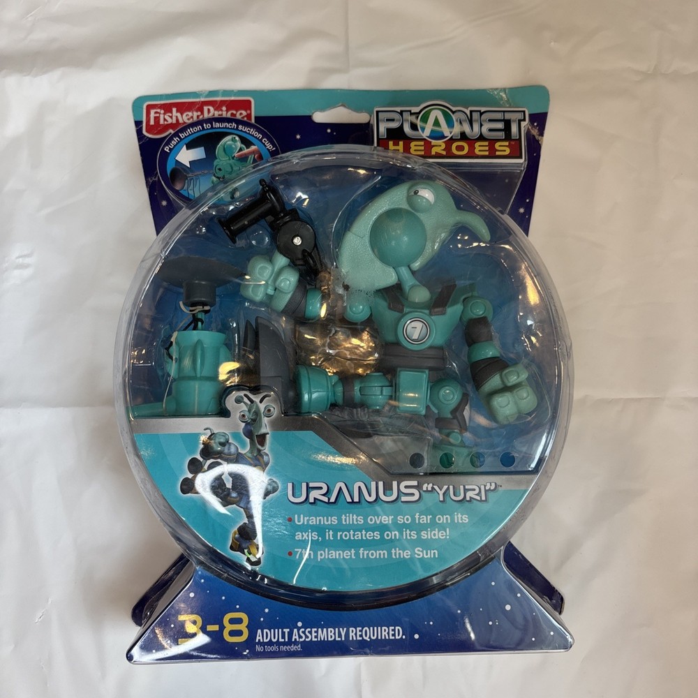 Fisher Price Planet Heroes Uranus Yuri Space Metallic Squad Figure New in Box