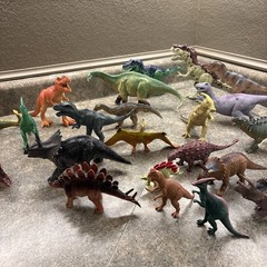 Toy Dinosaurs Lot Of 26 Hard Plastic Toys For Kids 2-9 Inch Small & Medium