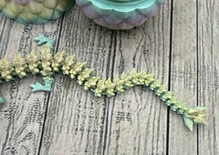 3D Printed Dragon Egg with Dragon Full Articulated Dragon Modle Movable Easter