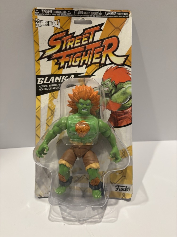 Street Fighter Blanka Savage World Collectable Action Figure Funko NIB
