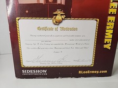 Gunnery Sgt R Lee Ermey Dress Blues Marine 12″ Figure 2006 Sideshow Signed