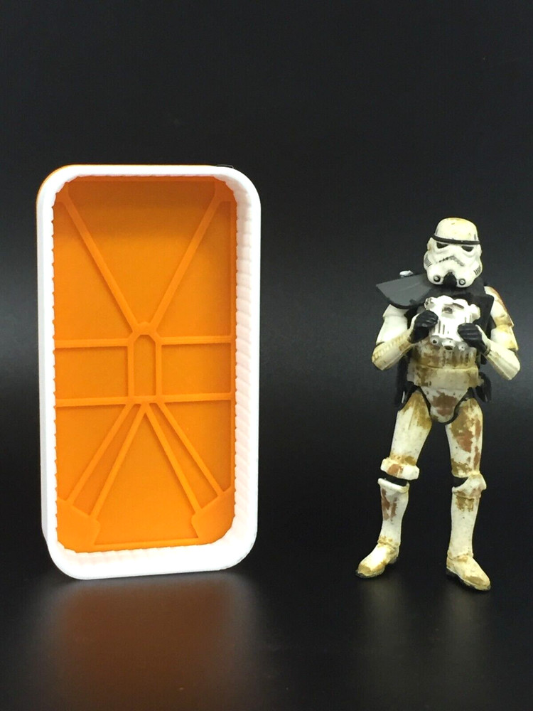 CUSTOM STAR WARS TATOOOINE DOOR & FRAME for 3.75 inch figure DIORAMA 1/18 (A10)