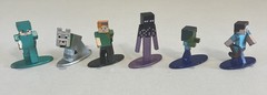 Lot of 6 Minecraft Nano Metalfigs Jada Toys Die-Cast Metal Figures – Steve Alex