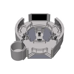 Custom USS Enterprise (NX-01) Bridge for 4.5 IN (1:16) FIGURE