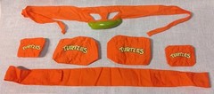 Vintage 1988 TMNT Dress Up Battle Fun Costume Set Mix Of Items & Accessories