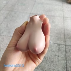 1:6 Suntan Small Breast Bust Cover Model For 12” Female TBL Action Figure Body
