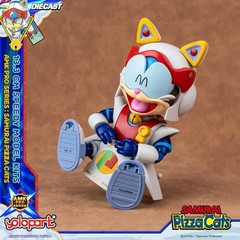 YOLOPARK 2 Pack Samurai Pizza Cats Speedy: Two Figures in One White and Red