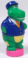 Green Dinosaur Baby Genius Sing along Bus Driver Dragon 3″ Figure Toy