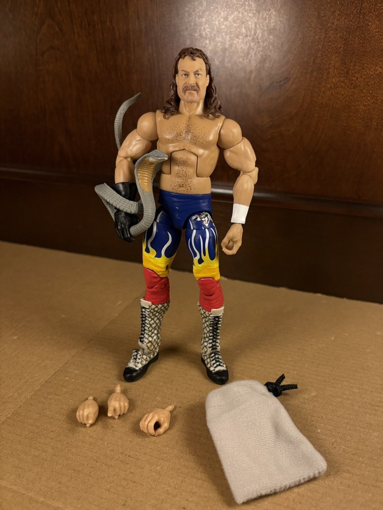 Exclusive! WWE Elite Legends Series 13 Jake The Snake Roberts 100% Complete! WWF