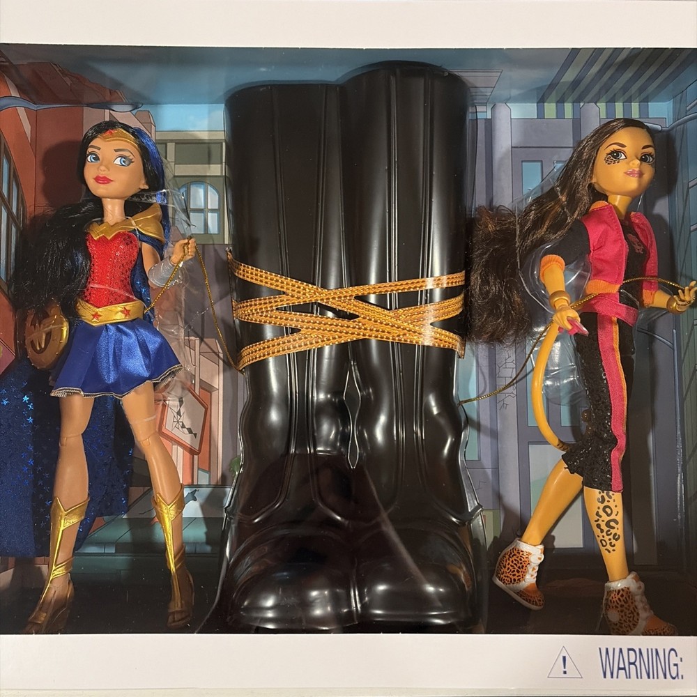 SDCC Exclusive DC Super Hero Girls Wonder Woman Cheetah Dolls 2016 FDR51