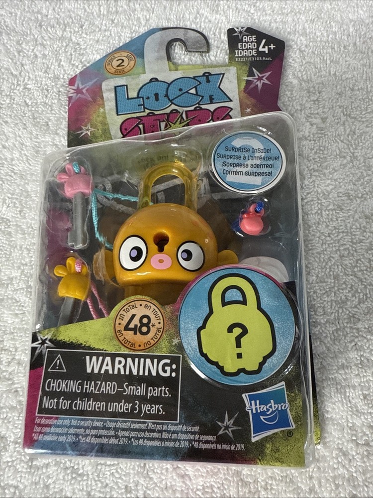Lock Stars Series 2 – E3221/E3103 Yellow Hasbro Child Toy NIB#21