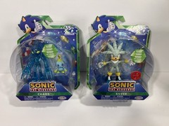 Jakks Pacific Sonic the Hedgehog 35th CHAOS w/CHAO & SILVER 4″ Action Figure