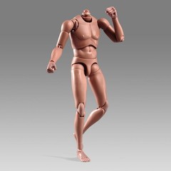 12″ Flexible Muscle Male Action Figure – 1:6 Scale Europe Skin Body Doll, No Hea
