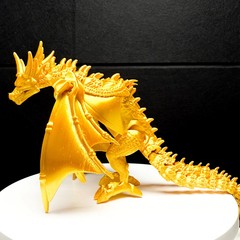 King Ghidorah 3 Headed Dragon Fully Articulated Godzilla Figure | 13 Inch