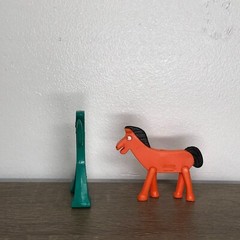 Vintage Gumby And Pokey Figures Original Bendable Gumbitty Jesco Hong Kong 1980s