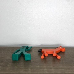Vintage Gumby And Pokey Figures Original Bendable Gumbitty Jesco Hong Kong 1980s
