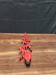 3D Printed Black and Red 24″ Crystal Dragon