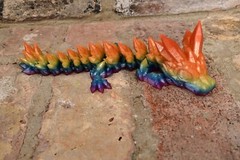 BABY Crystal Dragon 3D Printed