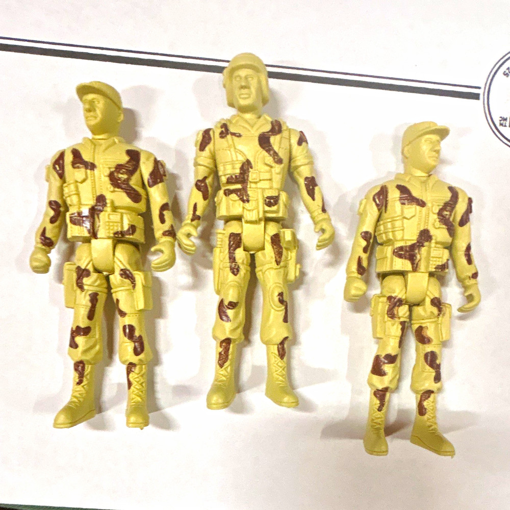 Vintage Greenbrier International Military Special Forces Combat Soldiers Lot 3pc