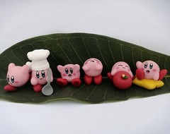 lot of 6 Kirby mini FIGURE 2cm-3cm