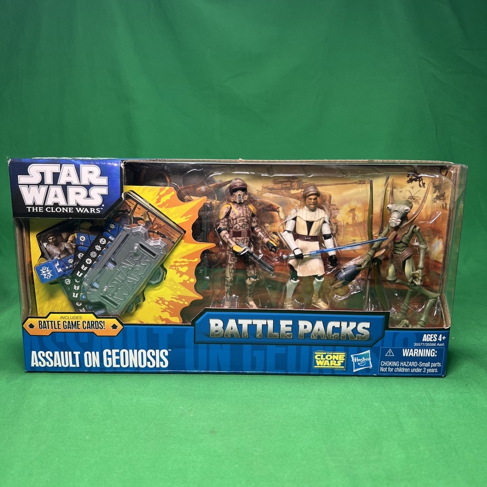 STAR WARS THE CLONE WARS “ASSAULT ON GEONOSIS” BATTLE PACK SEALED 2011