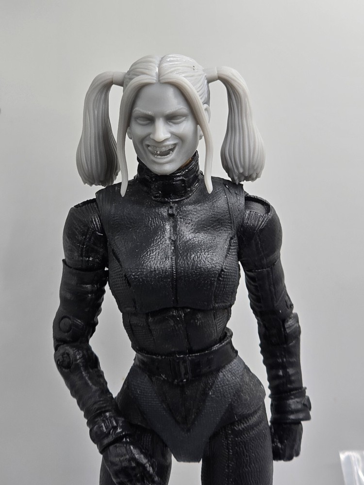3d Print GAGA HARLEY QUINN HEAD 1:10 7″ DIAMOND SELECT MCFARLANE DC MULTIVERSE