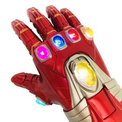 Iron Man Avengers Infinity War Costume Gauntlet Glove w/Removable LED Stone