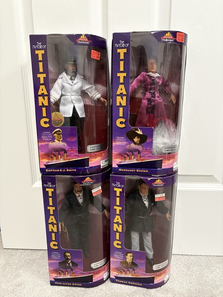 The History of Titanic 9″ Figure Dolls Limited To 5000 NEW – Complete Set