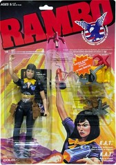 RAMBO: The Force of Freedom K.A.T. (KAT) Figure, New,Mint on Sealed Card! MOSC!!