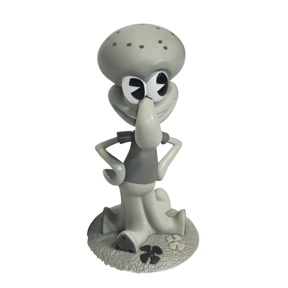2019 SpongeBob SquarePants Old Timey Squidward Vinyl Figure Gray Monochromatic