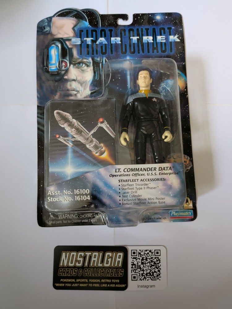 1996 Playmates STAR TREK First Contact Lt. Commander Data Operations Officer