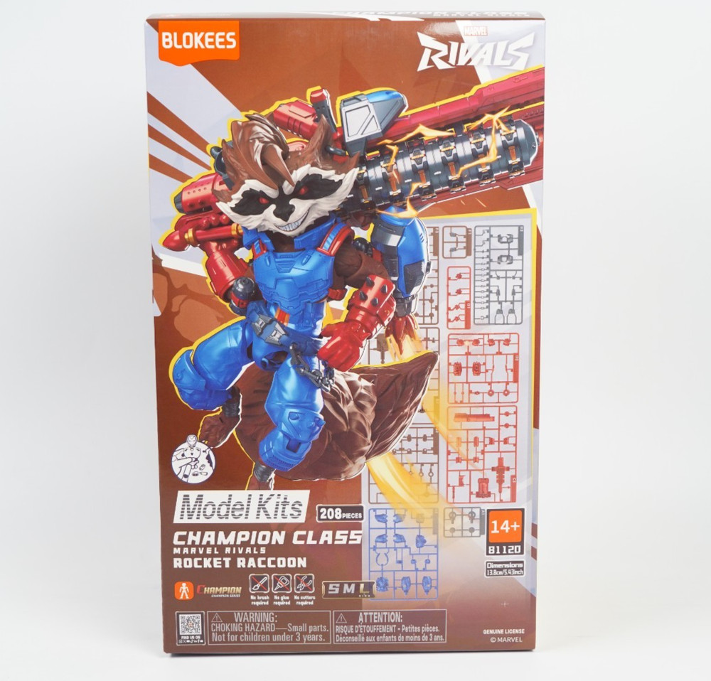 lokees Marvel Rivals Rocket Raccoon Champion Class Action Model Kit
