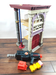 Vtg 1987 Real Ghostbusters Firehouse Kenner Playset Lot w/Original & Repro Parts