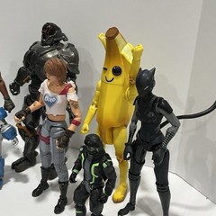 Lot Of 7 Fortnite Epic Games Action Figures Toys Banana Battle Royale Video Game