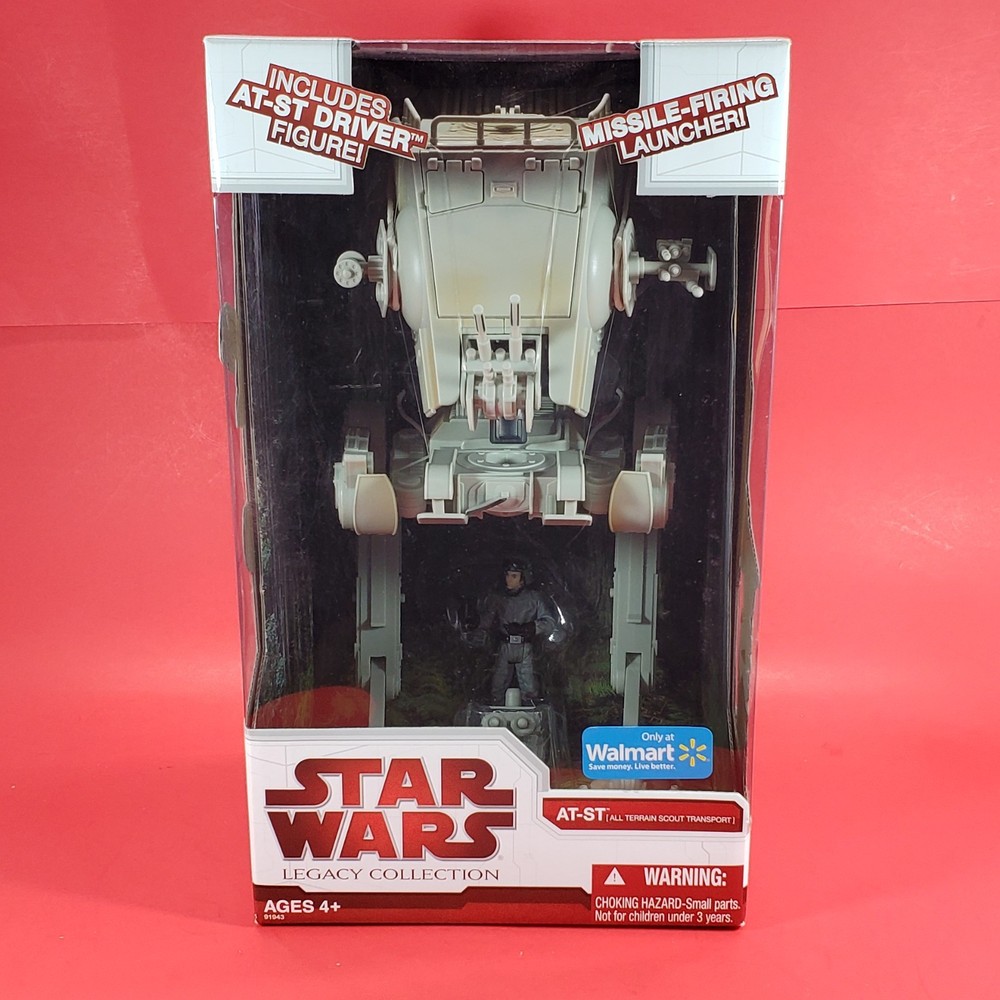 Star Wars 3.75″ Legacy Collection Walmart AT-ST Vehicle New Sealed Complete