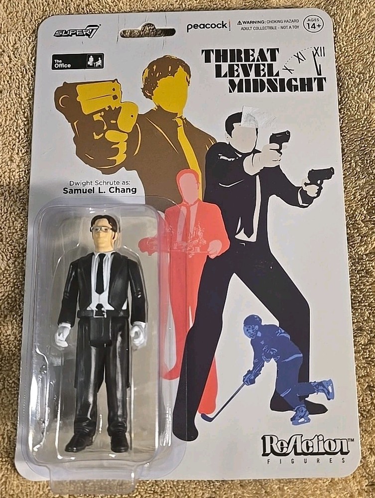 Dwight Schrute As Samuel L Chang Super 7 THREAT LEVEL MIDNIGHT ReAction NEW