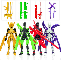 4-Pack 7.1″ T13 Action Figures Set,Titan 13 Toy for Boys,Kids | Large Sized T13