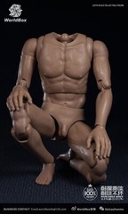 WorldBox 1/6 Soldier Strong Muscle Fitness Spider Male Figure Body Tan Skin Doll