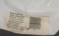 MOTU He-Man Masters Universe HALLOWEEN BEN COOPER Man-At-Arms RARE Mask