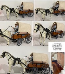 1:8 Scale Chuck Wagon Set, Accessories, Gabriel Toys Horse for Lone Ranger