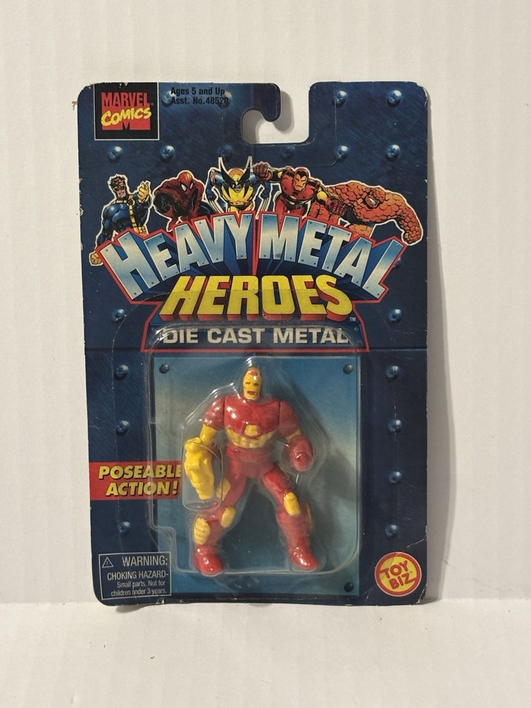 Iron Man Heavy Metal Heroes Die Cast Metal Marvel Toy Biz 1997