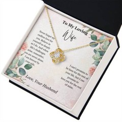 Gift for Wife Pendant Love Knot Necklace